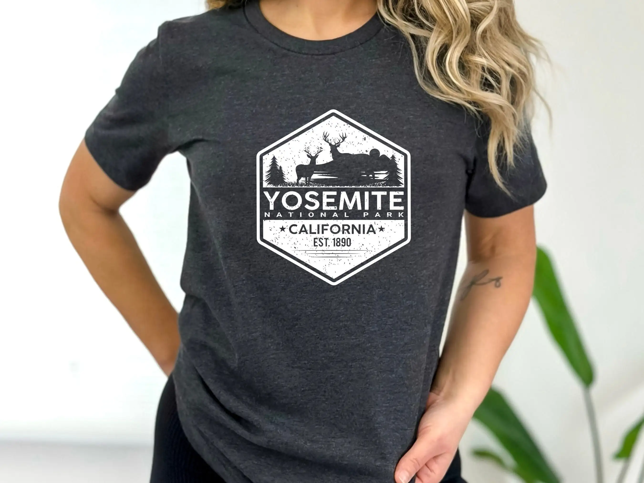 Yosemite T Shirt National Park Hiking For Outdoor Lovers