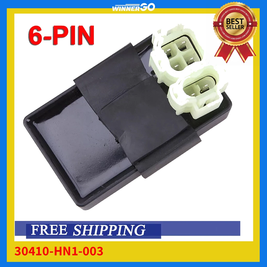 6 Pins CDI Box For Honda Sportrax 400 TRX400EX 1999 2000 2001 2002 2003 2004 30410-HN1-003 12V AC CDI Box Electrical Insulation