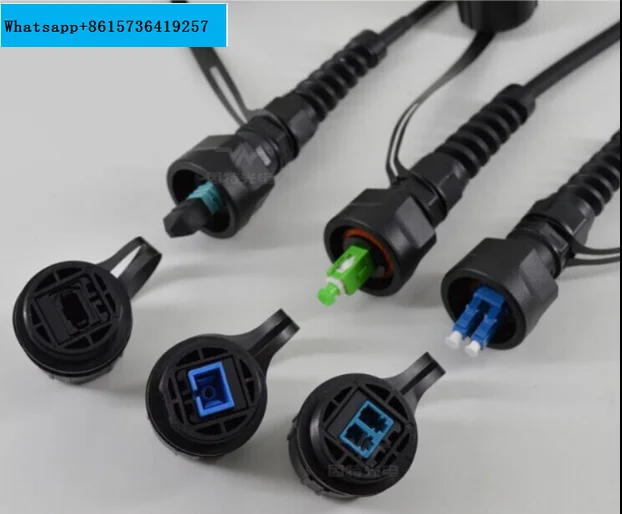 Anti mouse bite, tensile and flame-retardant fiber optic single/multimode 2.4.6.8 core ODC waterproof docking internet cafe room