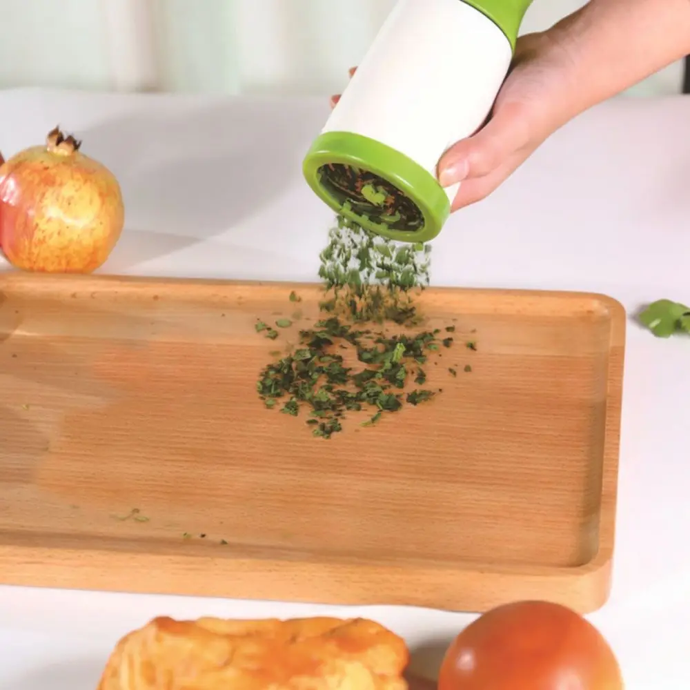 Manual Parsley Chopper Kitchen Herb Mill Tool Hand Operated Vegetable Grinder Spice Mincer Green White Cooking Gadget