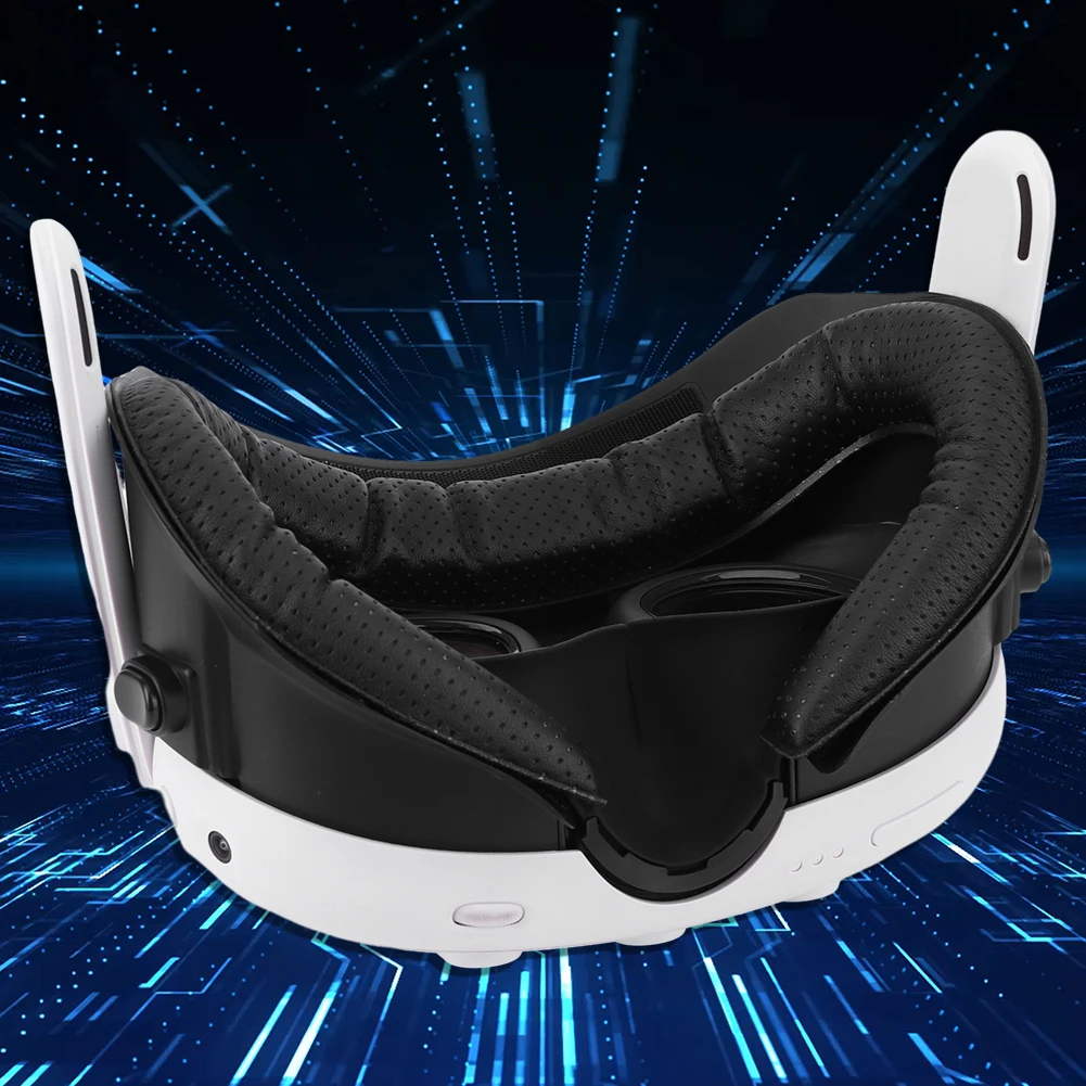 

6 in 1 Face Facial Interface Height-Adjustable Facial Bracket Anti-Leakage Nose Pad Lens Protector Lens Cloth for Meta Quest 3