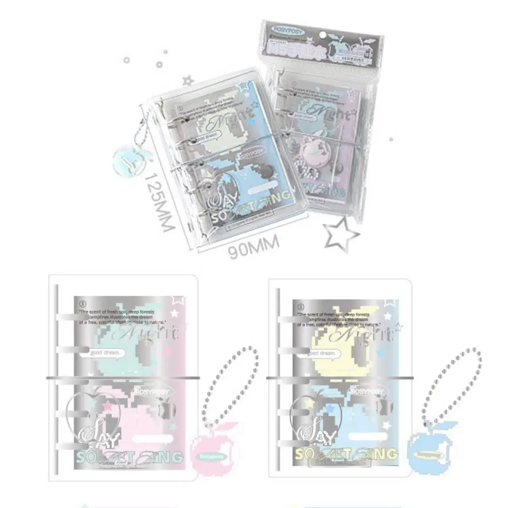 Stationery Hand Ledger M5 Pocket Binder Notebook Mini Portable Loose-leaf Notebook Binder Aesthetic Hand Account Book Studnet