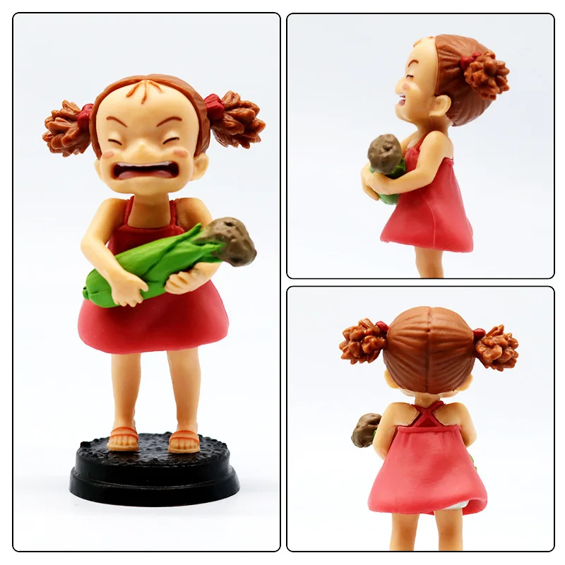 6 pçs/set Anime Bonito Filme Personagem Vaga-lumes Menina e Ponyo PVC Action Figure Modelo Brinquedos Presente 7cm