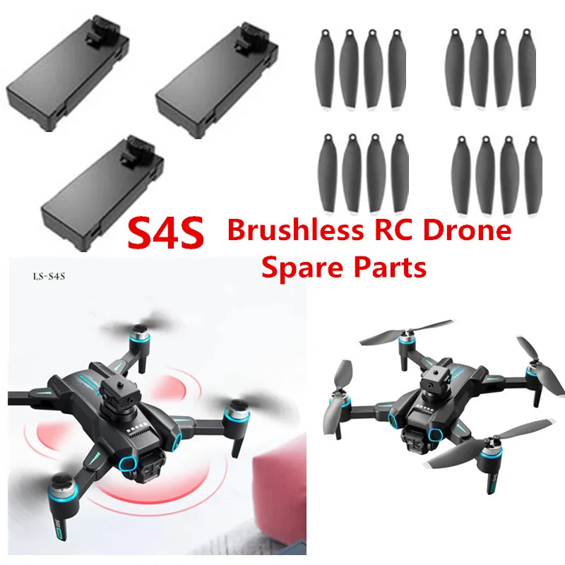 S4S flujo óptico sin escobillas Control remoto RC Drone piezas de repuesto de cuadricóptero accesorios 3,7 V 1800Mah batería/hélice/USB