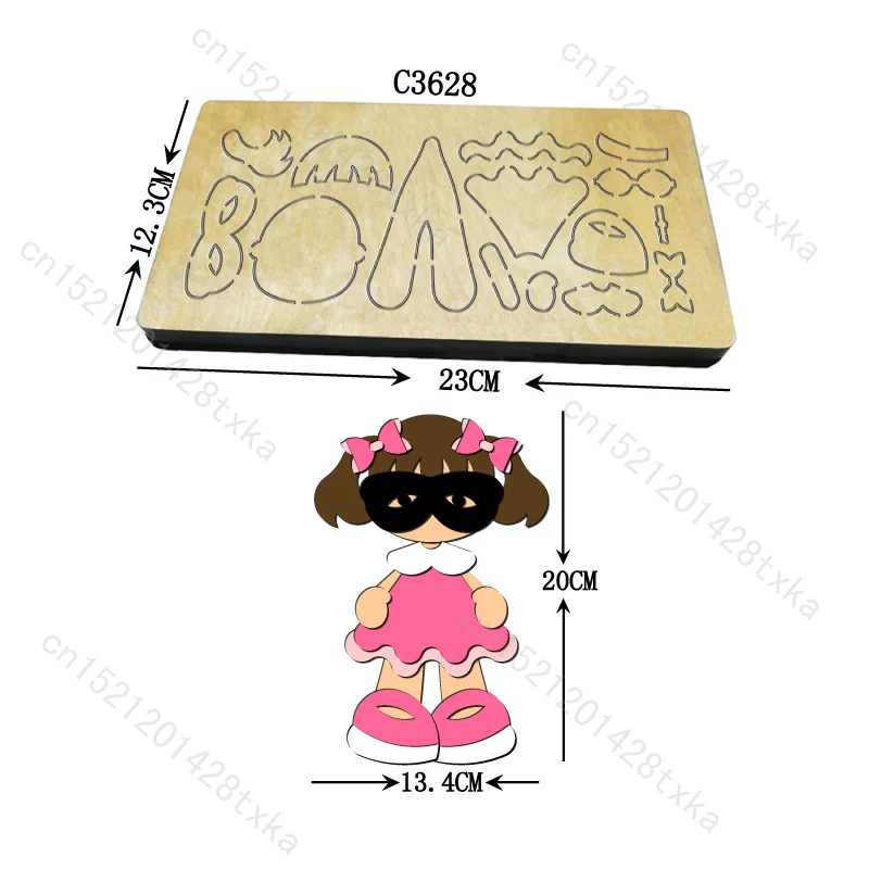 

New Bow girl Wooden die Scrapbooking Cutting Dies C3628