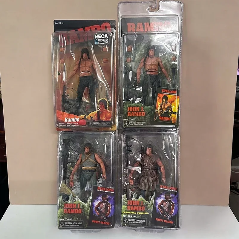 

NECA First Blood John J Rambo PVC Action Figure Joint Movable Special Forces Soldier Collectible Model Toys Birthday Gift