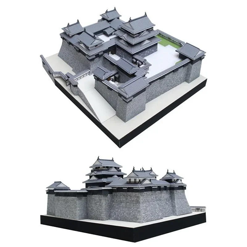 Japão matsumoto castelo completo modelo de papel 3d casa papercraft diy arte origami construção adolescentes adulto artesanal brinquedos QD-200