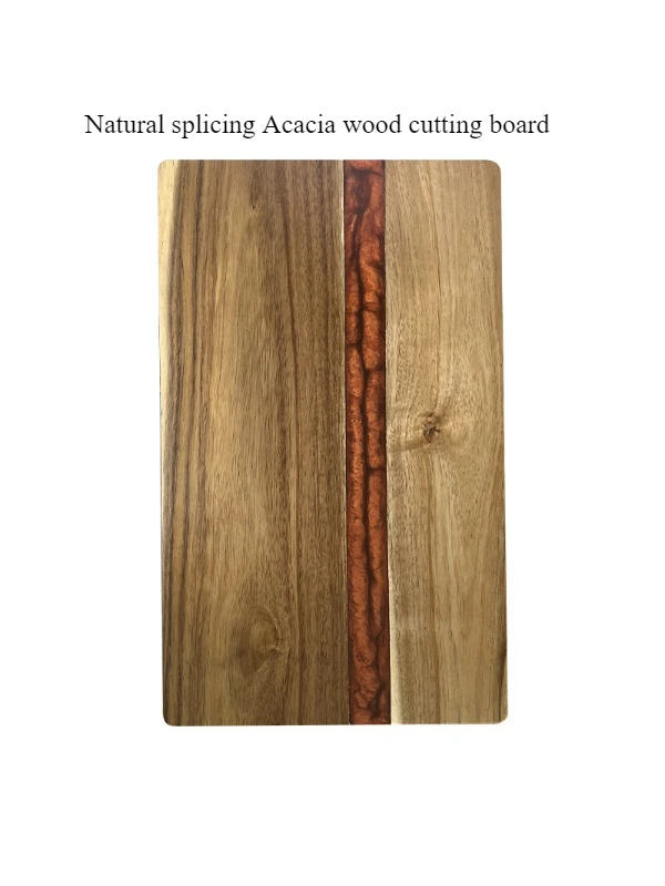 

Rosewood Kitchen Board - Epoxy-Filled Butcher Block for Steak & Pizza, Wooden Cutting Board with Juice Groove, Ready Stock