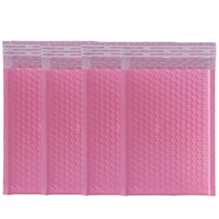 

Розовые самоклеящиеся почтовые пакеты 4x6 дюймов, 12 штук в упаковке, утолщенные, с мягкой подкладкой, для защиты мелких предметов при отправке