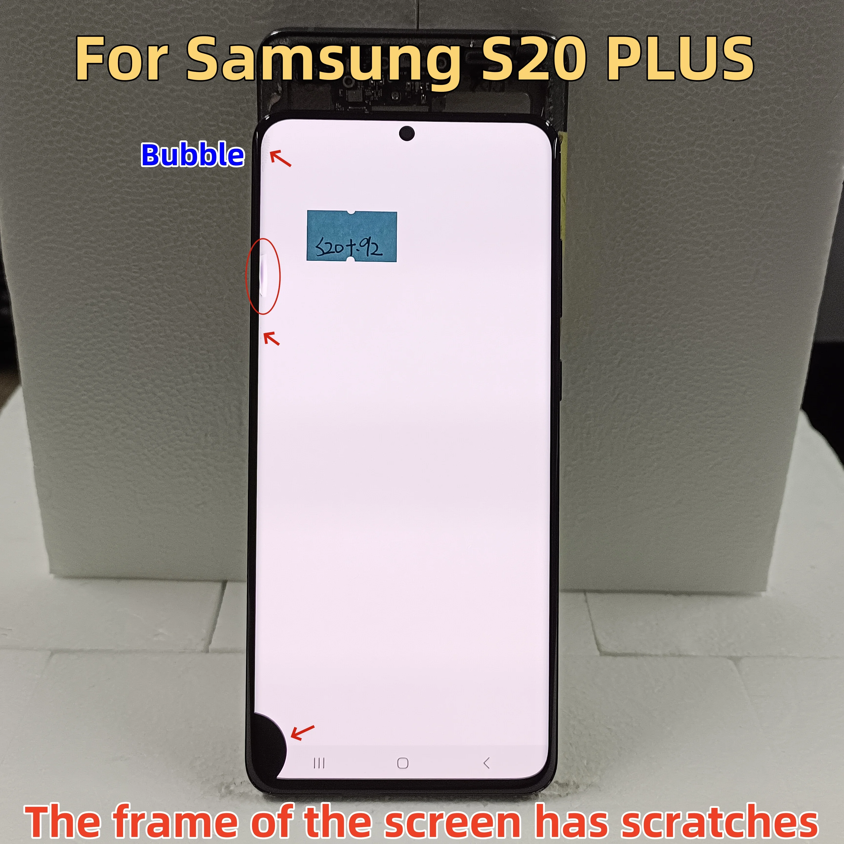 

Super Display For S20 Plus For Samsung Galaxy S20 Plus G985a G985u G985f/ds Lcd Touch Screen Digitizer Assembly With Black Dot