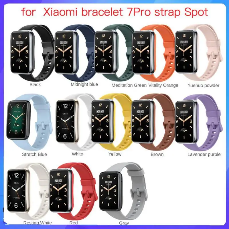 For Xiaomi Mi Band 7pro Wrist Strap Soft TPU Sport Bracelet Replaceable Watchband Multiple Colors Watch Strap For Mi Band 7pro