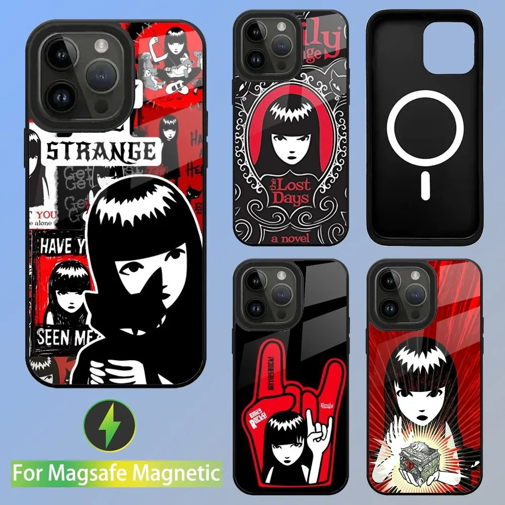 

Comics Emily The Strange Phone Case For iPhone 16,15,14,13,12,11,Plus,Pro,Max Mini Magsafe Magnetic Wireless Charging