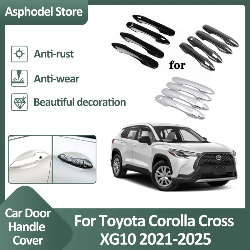 

Накладка на дверную ручку для Toyota Corolla Cross XG10 2021 2022 2023 2024 2025 Car Atuo защитные внешние аксессуары наклейки