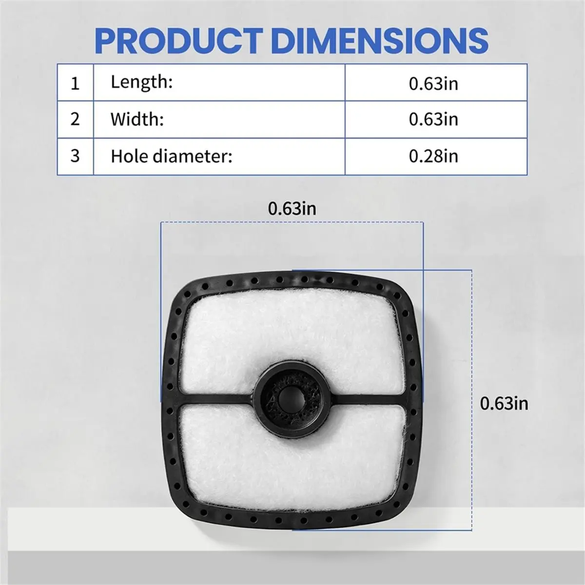 5-Pack SRM225 Air Filters for SRM225, SRM210, HC150, GT225, PAS225, SRM230, PB250, PB250LN, HC150, GT200