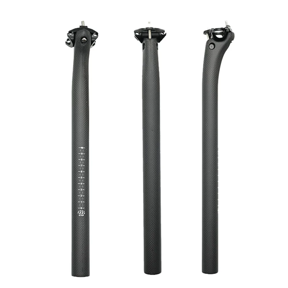 Carbon Seatpost 27.2//30.8/31.6mm matte/gloss 3k Carbon Fiber MTB/Road Bicycles Carbon Fiber seat post Light seat tube350/400mm