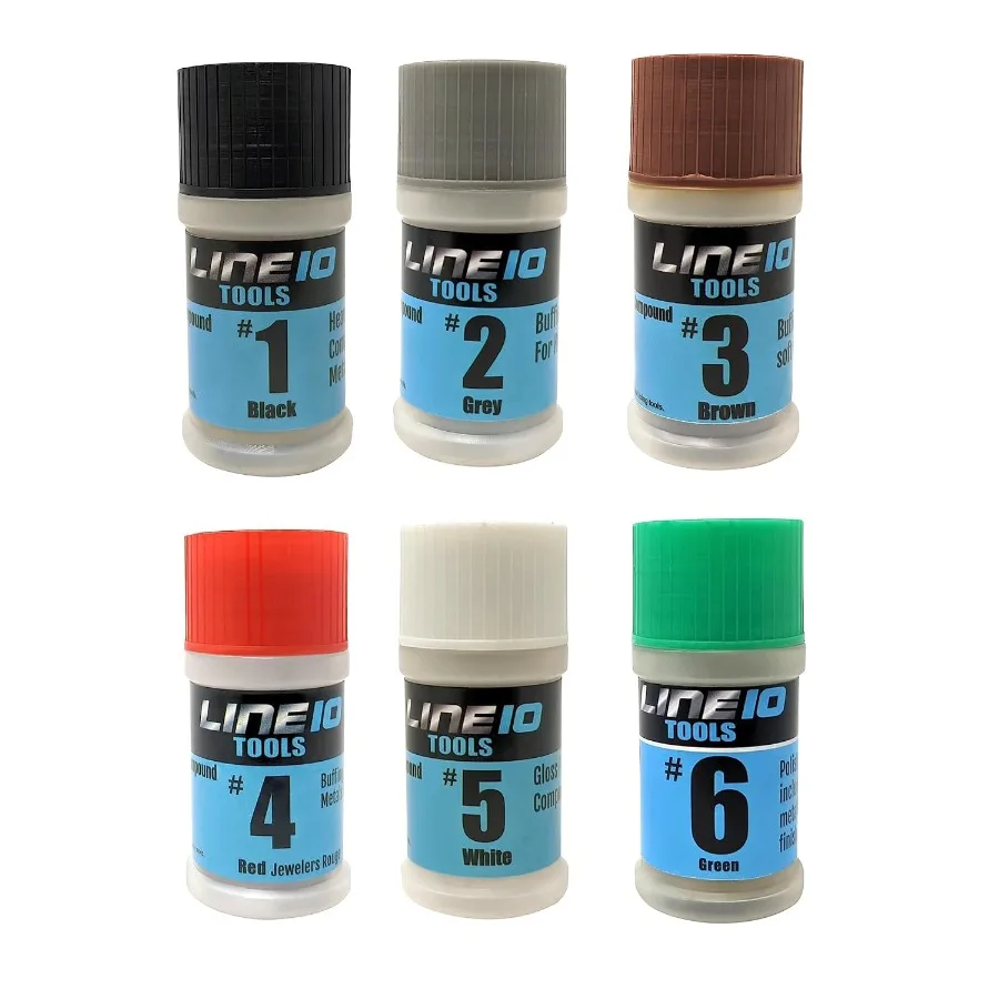 

Набор полировальных суставов для полировки металла, 2 унции, польская паста для алюминия, ювелирных изделий из нержавеющей стали, красный румяна, зеленый, черный триполь