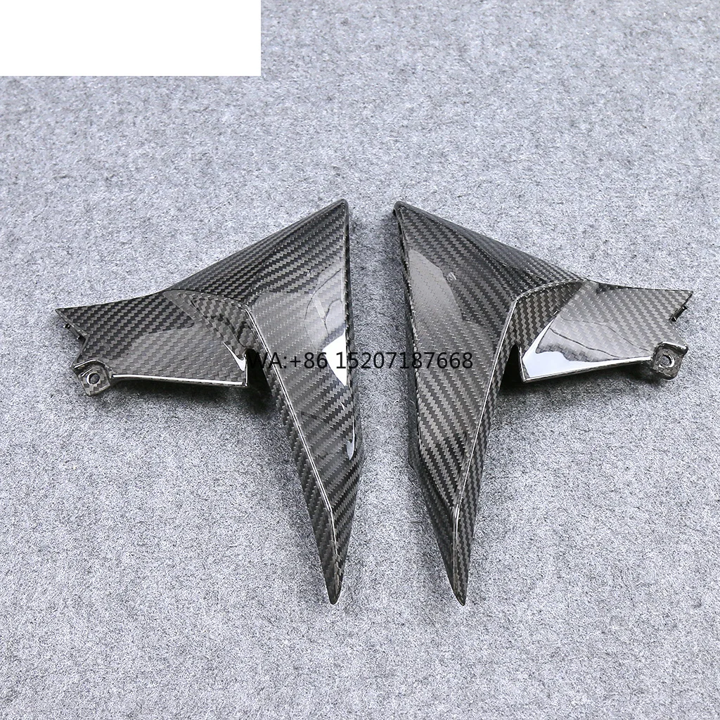 

3K сухое углеродное волокно, аксессуары для мотоциклов, боковой обтекатель, крышка радиатора, панель для Kawasaki Z900 2020-2024 2023