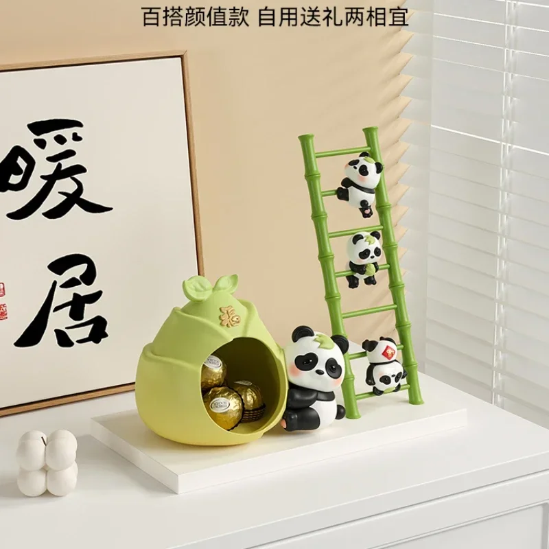 

Panda key storage porch ornaments shelves entrance shoe cabinet decorations housewarming new home moving gifts