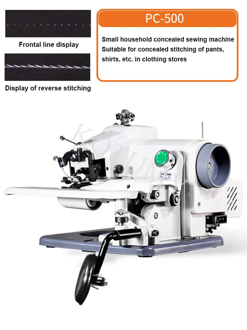 Imagem -05 - Máquina de Costura Cega tipo Mesa Doméstico Manga e Meias Hemming Reeling Calças 220v