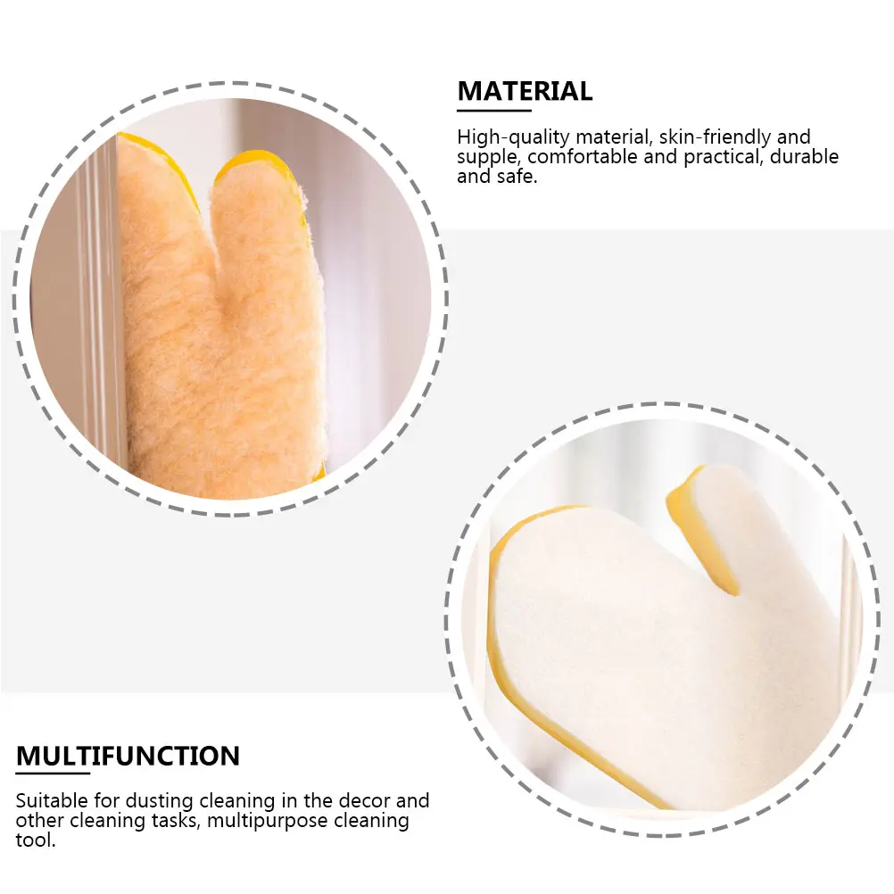 

1pc Durable Cleaning Glove Home Dusting Tool Reusable Protective Gloves Comfortable Practical Household Dust Decor Lightweight