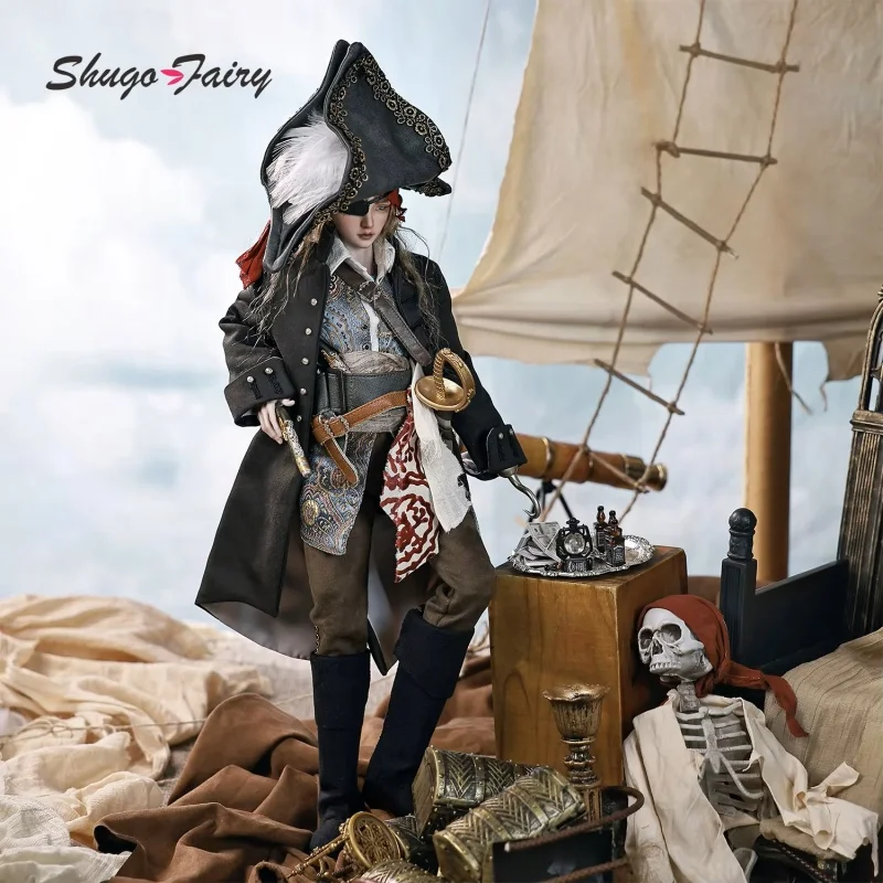 

ShugaFairy Helios Bjd Doll 1/4 Bubo Body Middle Ages Sea Warrior Pirate Captain Hook Moveable Joints Full Set Fashion Doll Toys