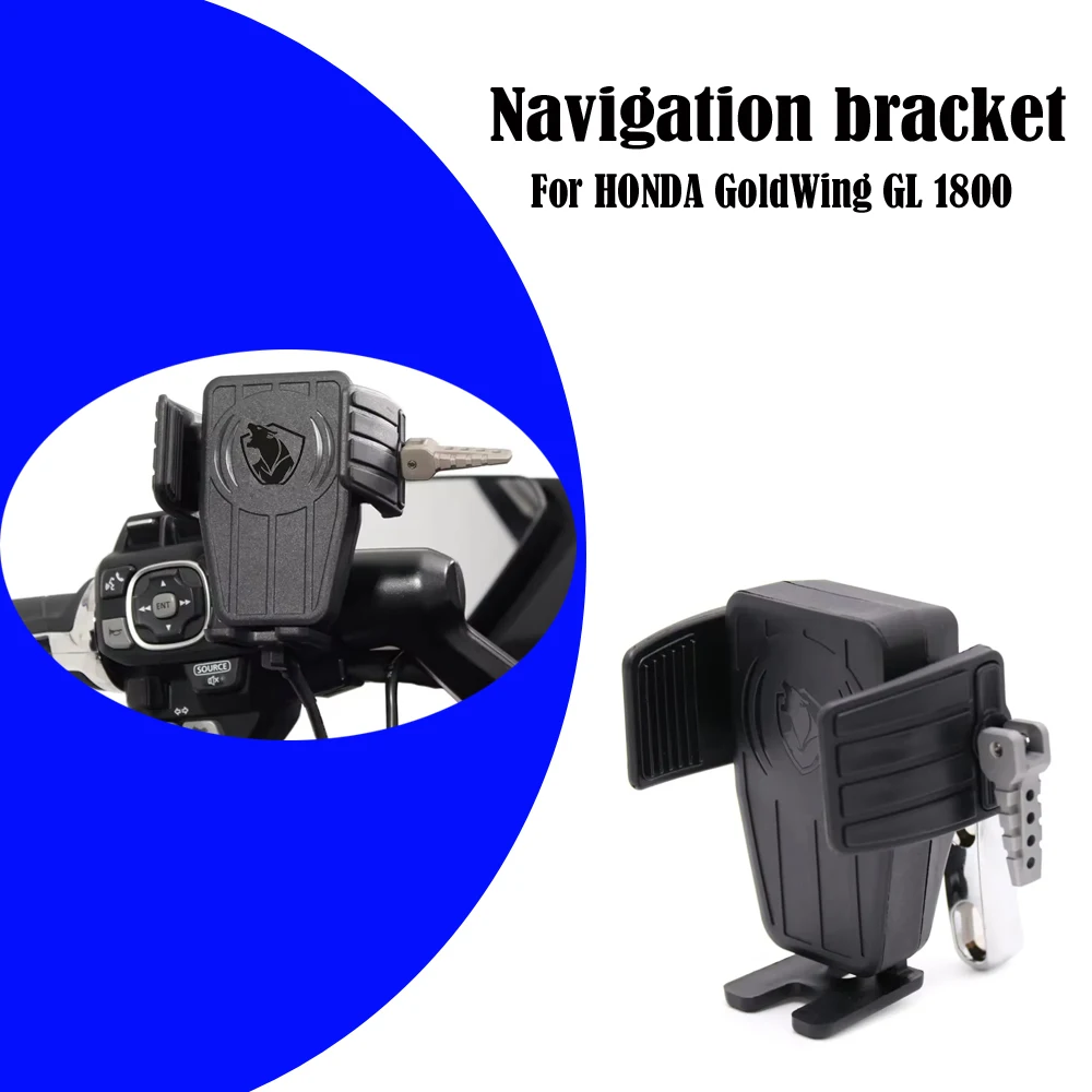 

GL1800 2018-2021 Motorcycle GPS Phone Holder Perch Mount Wireless Charger Navigation Bracket For HONDA Gold Wing GL 1800 F6B DCT