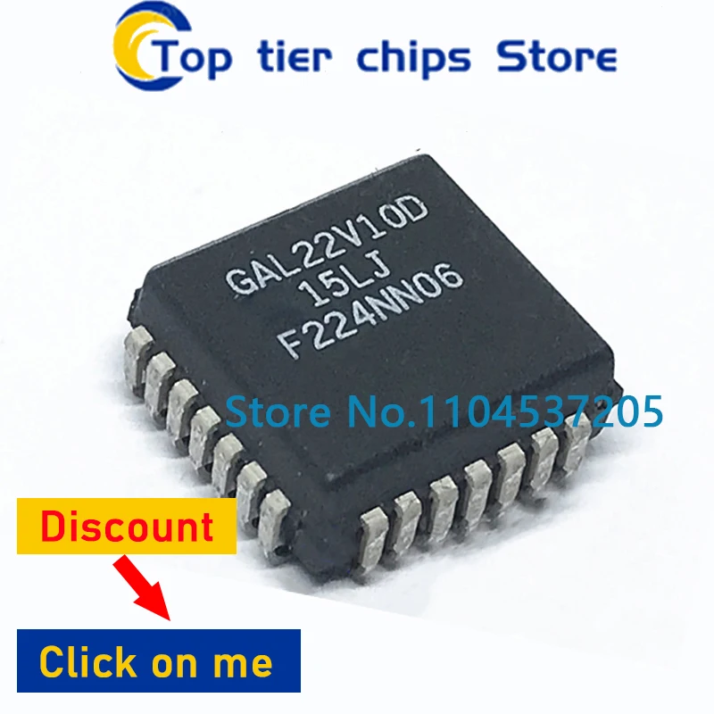 5 STKS/PARTIJ GAL22V10D GAL22V10D-15LJ GAL22V10 GAL22V GAL22 PLCC28 HV5812PJ HV5812 5812PJ PLCC-28