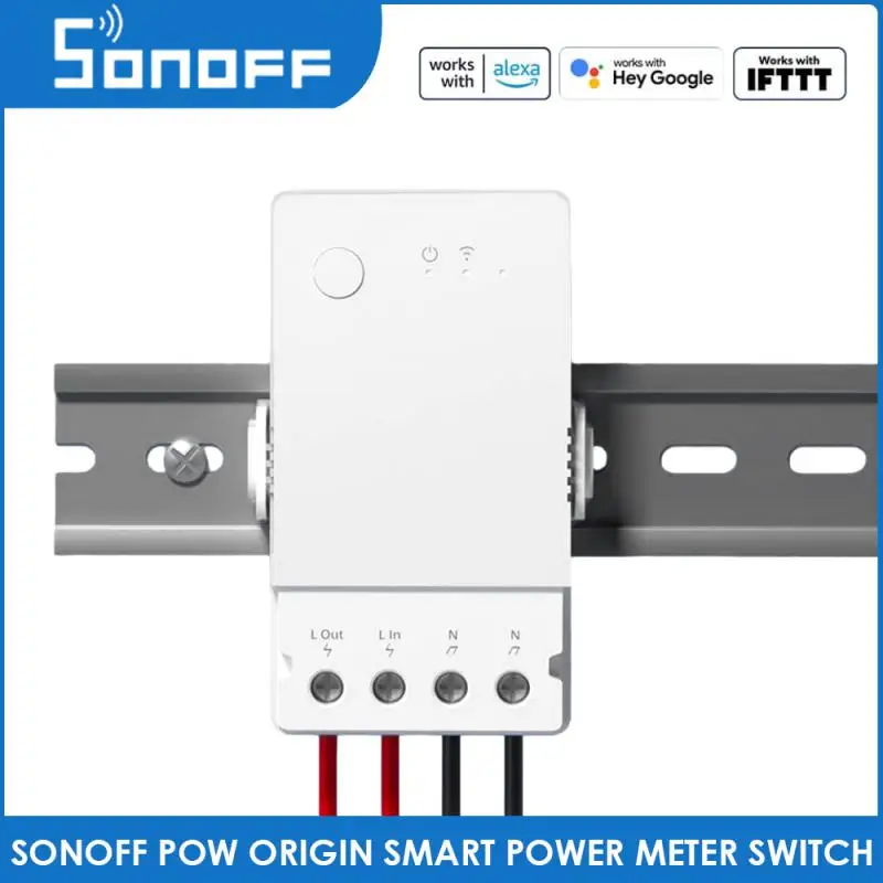 

1-5 шт. SONOFF POW Origin 16A умный измеритель мощности переключатель защита от перегрузки реле Выключатель мониторинг энергии для Alexa Google Home