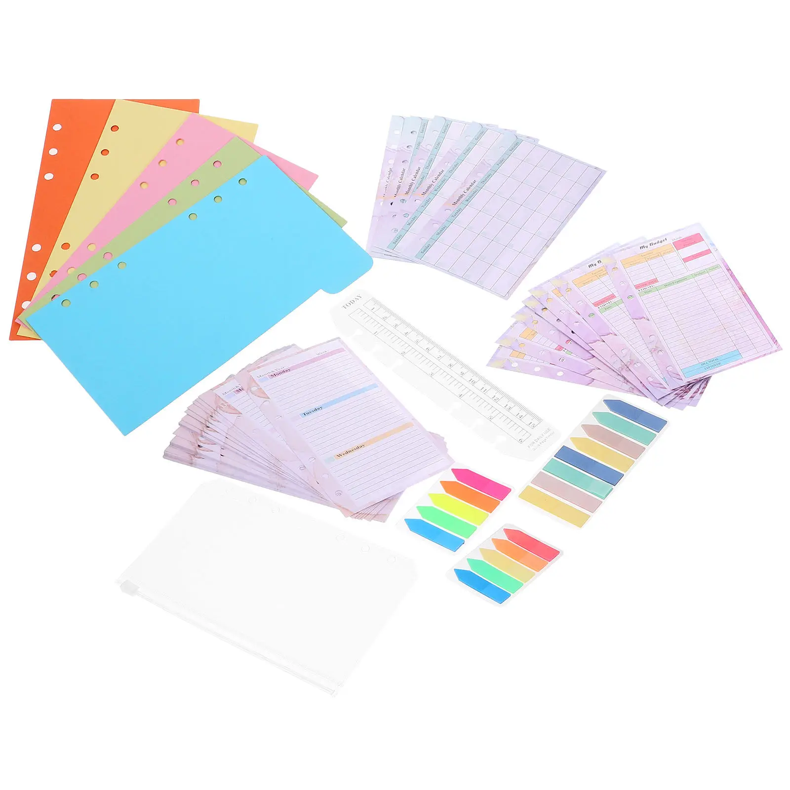 1Set Loose Leaf Replacement Paper Supplement for Notebook Compact Planner Writing Note Supplies Professional Binder Paper Study
