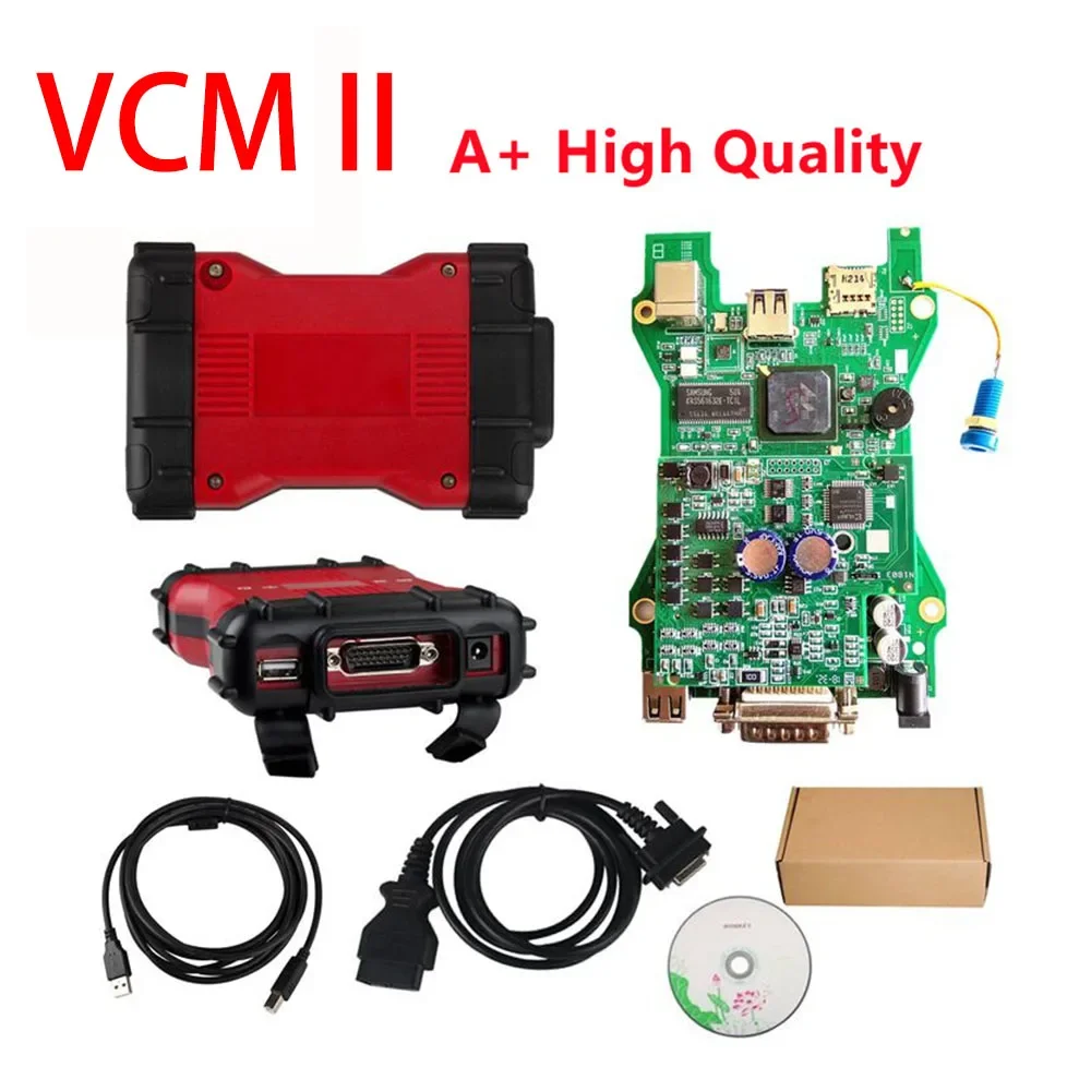 VCM2 Full Chip Multi-language VCM 2 PRO IDS UCDS OBD2 Diagnostic Tool VCM2 IDS Interface Multi-language Double PCB VCMII Scanner