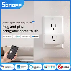 SONOFF Zigbee Smart Plug iPlug Series S40 Lite US JP 15A Act as Zigbee Router support most mainstream hub alexa smartthings HA