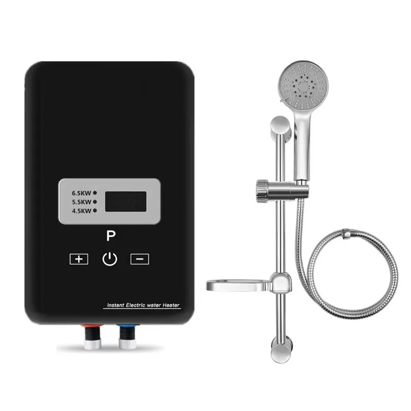 IPX4 Waterproof Instant Induction Electric Water Heater 220V Tankless Geyser With Plastic Remote For Household Hotel OutdoorBath