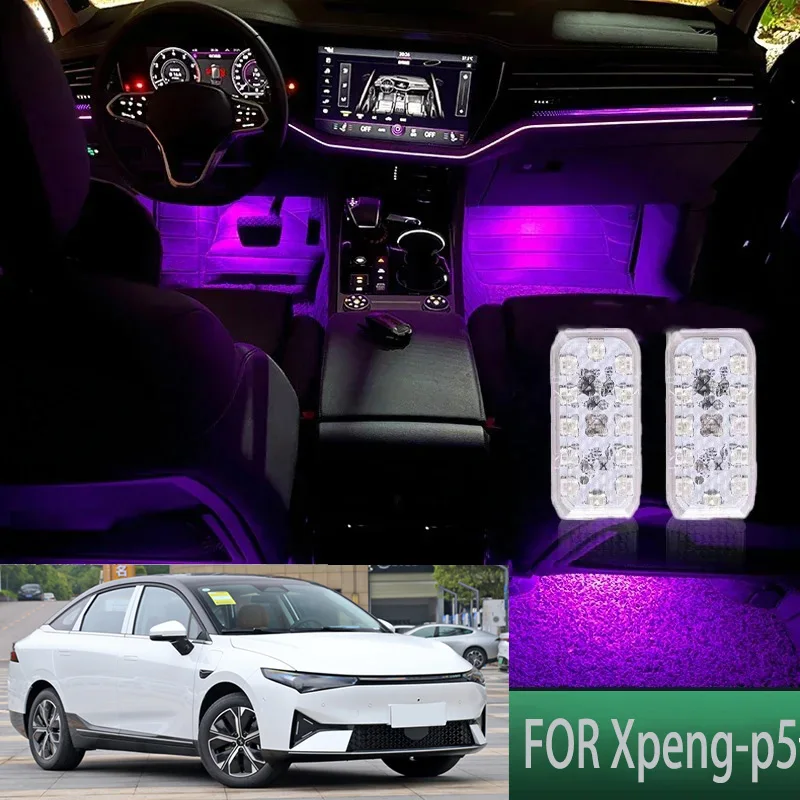 

FOR Xpeng-p5 LED Car Interior Ambient Foot Light Atmosphere Decorative Lamps Party decoration lights Neon strips