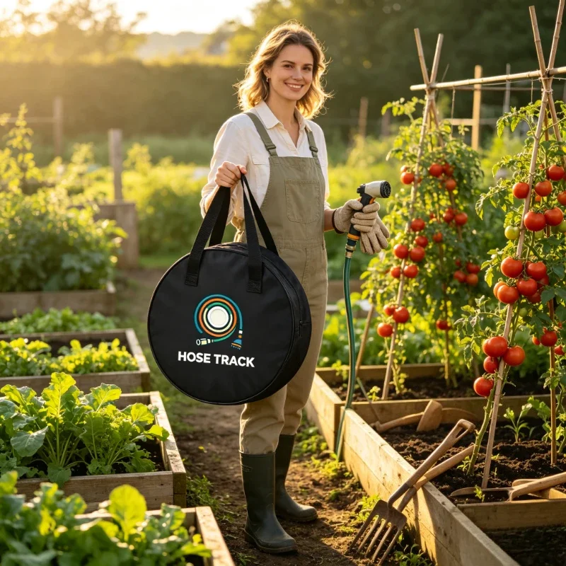 Heavy Duty Garden Hose Storage Tote Bag Portable Organizer for Pipe Cord Garden Tools Camping Accessories