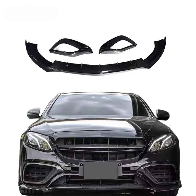 

Front Lip for E Class W213 Upgrade E63 Body Kit Front BBRS Lip E63 Upgrade BBS Front Lip air Vent Carbon Fibre