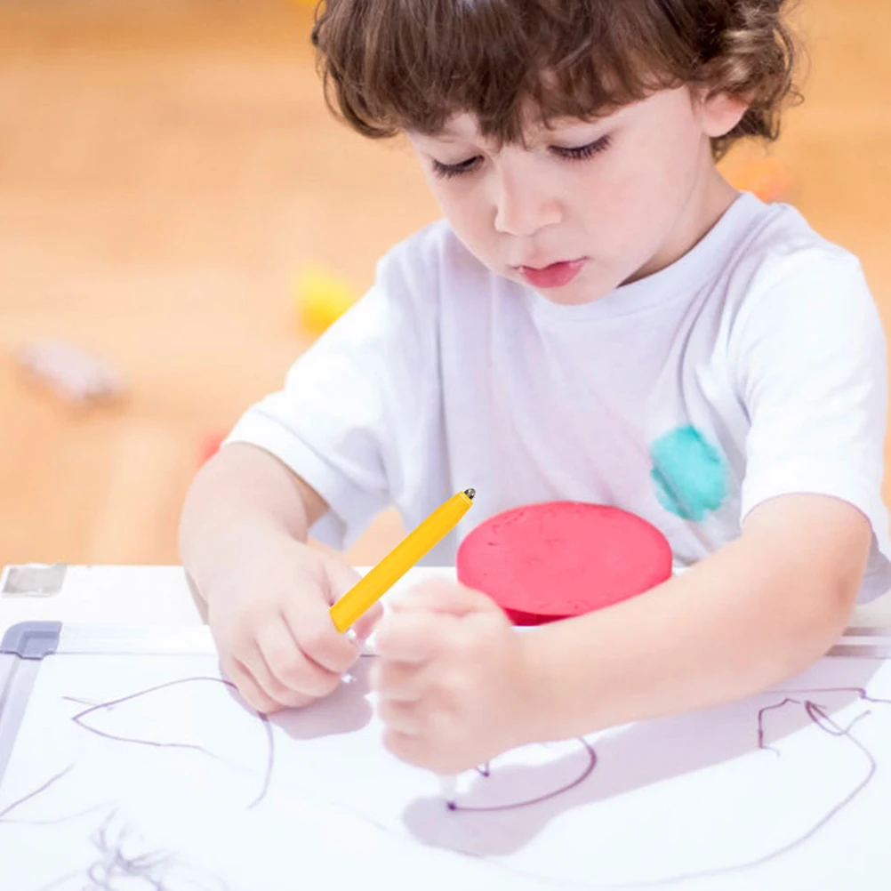 4 Pcs Magnetic Drawing Board Pen Writing Checkerboard Portable Replacement Plastic Pens Small Handheld