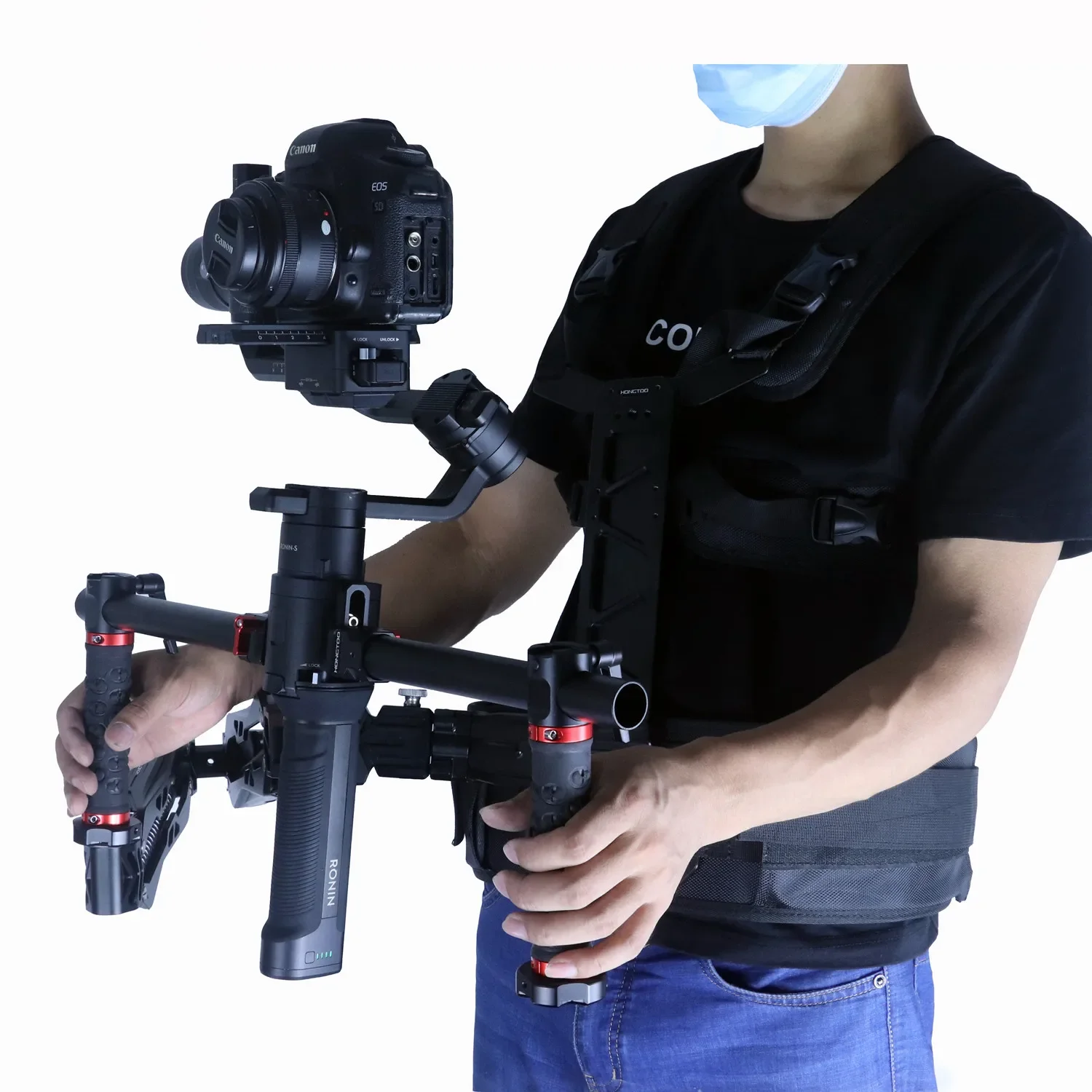 Hongtoo Gimbal Float Steadycam System Arm Vest Bracket Dual handle 14kg for DJI RS2 RSC2 RS3 RS3 Pro Handheld stabilizer Hontoo