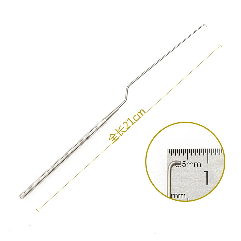 Earwax hook High-quality stainless steel medical hook earwax hook straight curved gun type ent instruments and tools