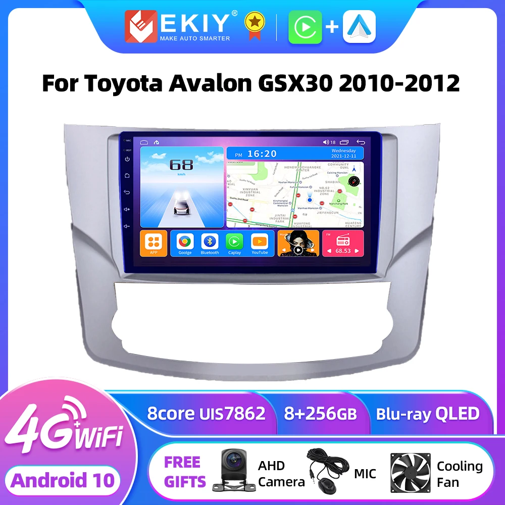 

EKIY T7 Carplay Android Auto Radio For Toyota Avalon GSX30 2010-2012 Stereo Car Multimedia Video Player 2din GPS Navi QLED DSP