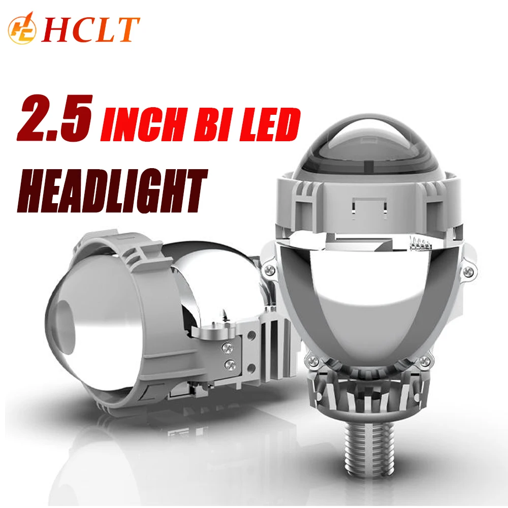 2.5 Inch Bi Led Projectors Lenses Headlight H4 H7 9005 9006 3R G5 Projectors Car Lamps 12V 24V 6000K High Low Beam LED bulb Kits