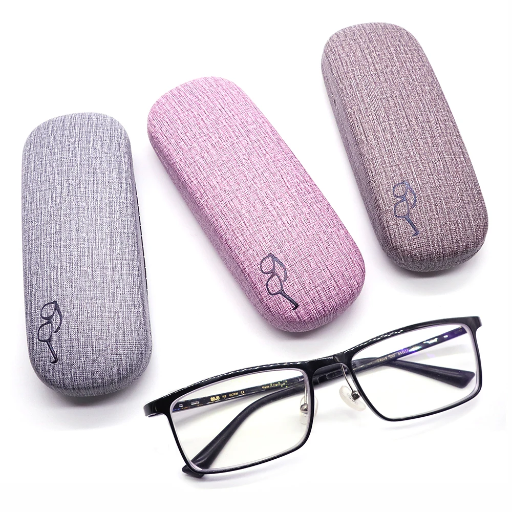 

Fashion Simple Glasses Case Hard Shell PU Leather Eyewear Cases Cover Protective for Men Women Sunglasses Eyeglasses Glasses Box