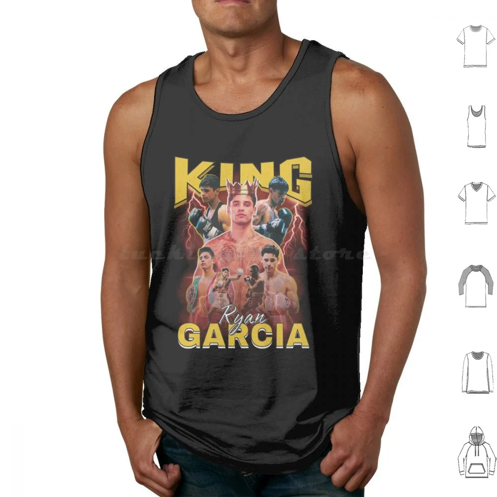 

King Ryan Garcia Boxing-King Ryan Garcia Original Aesthetic Tribute Tank Tops Vest Sleeveless Ryan Garcia Ryan Garcia King