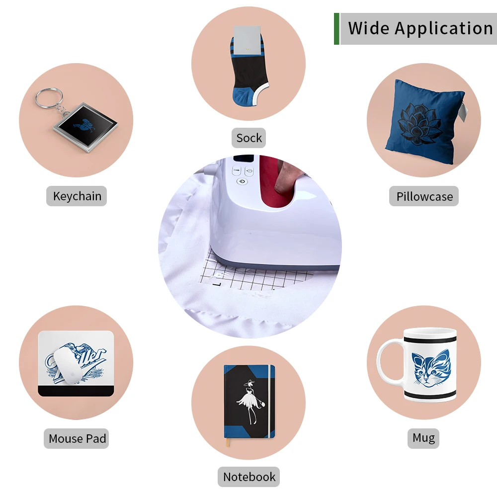 WOWOCUT Sublimation Heat Transfer Paper Black and Blue Solid Color 2 Packs Bundle 12"X12" Sublimation Sheet for DIY T-Shirt Mugs