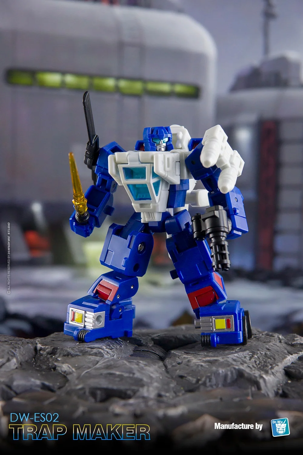 В НАЛИЧИИ! Фигурка робота DR.WU DW-ES02 или DW-ES02B TRAP MAKER MINI Battletrap 7 см