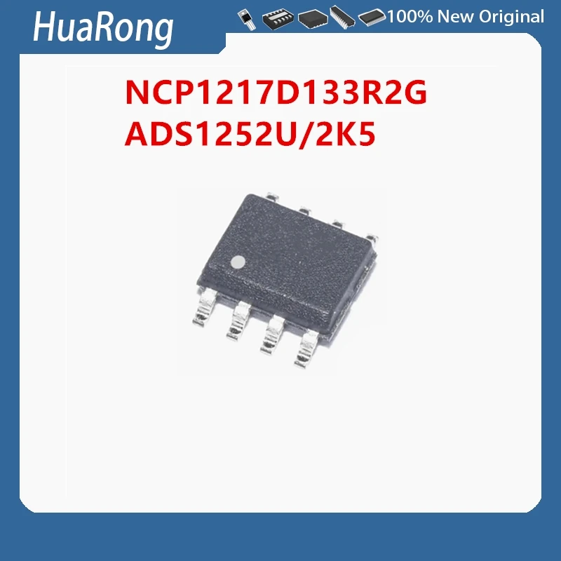 5Pcs/Lot NCP1217D133R2G NCP1217D133R 17D13 ADS1252U/2K5 ADS1252U SOP8