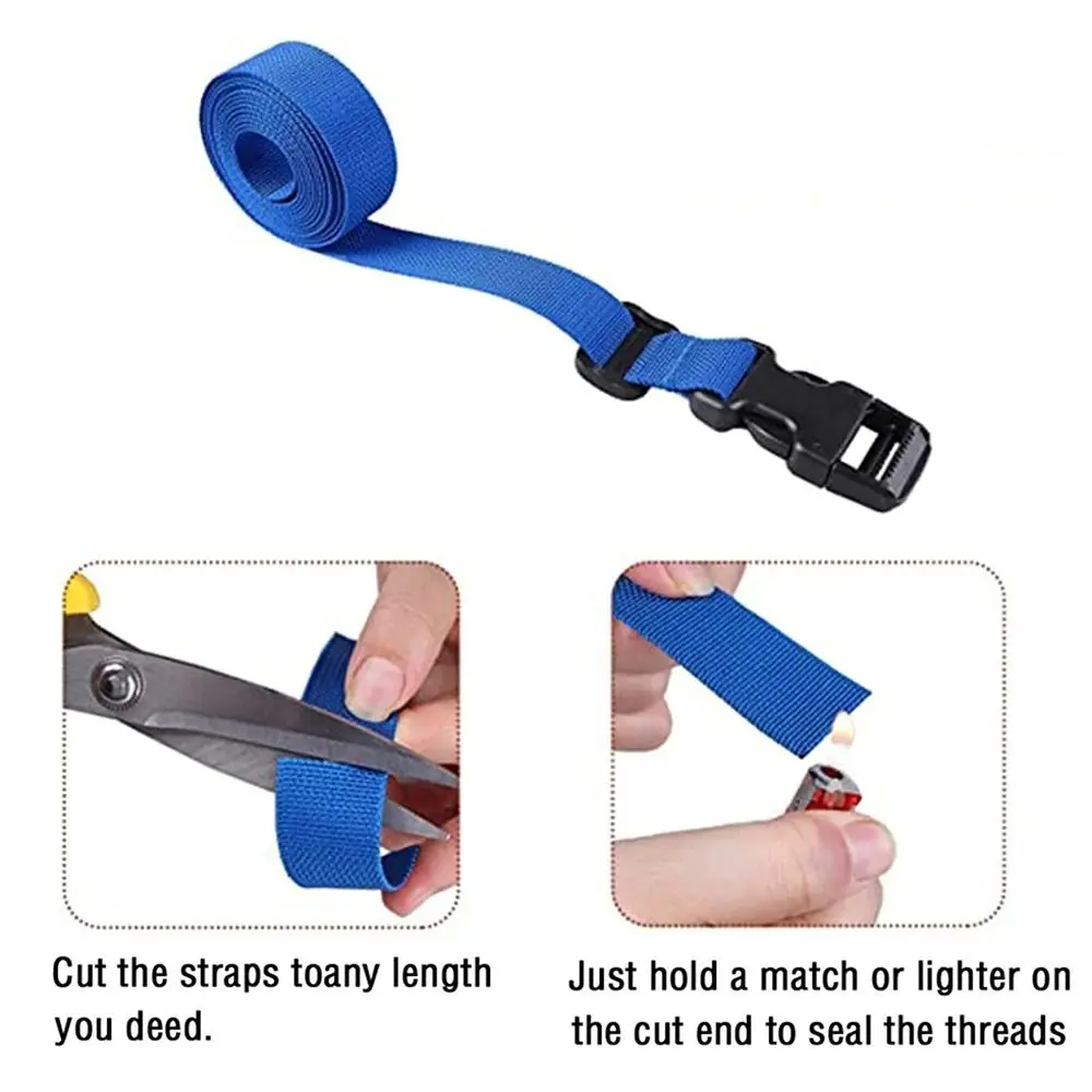 Sangles d'emballage de bagages en Nylon, ceinture de protection réglable, sangles de bagages, ceintures de valise, sangles fixes