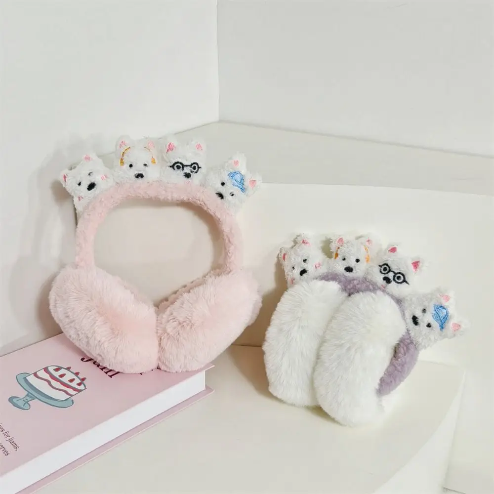 Fashion West Highland Warm Earmuffs Plush Comfortable Ear Warmer Kawaii Cold Protection Earflap Winter