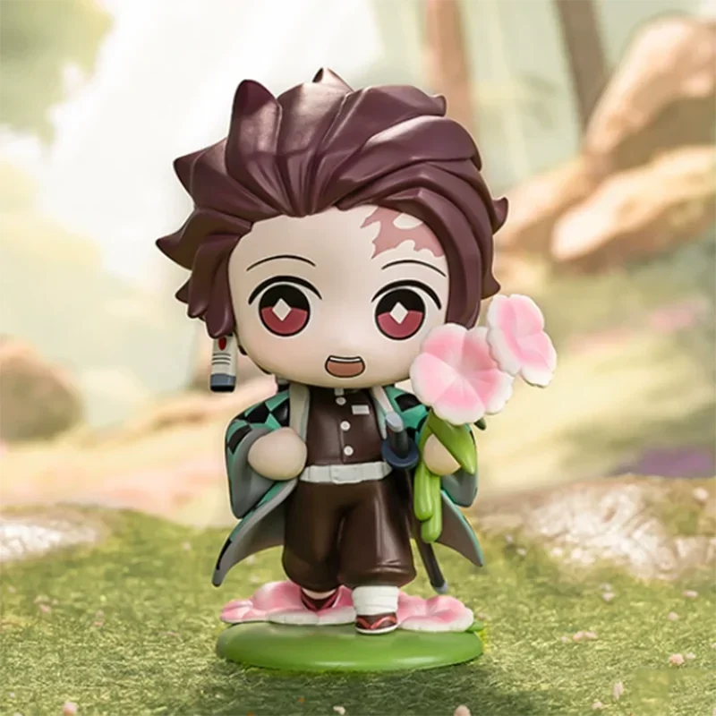Pop Mart Demon Slayer Geboorte Bloem Serie Blind Box Guess Bag Mystery Box Speelgoed Pop Leuke Anime Figuur Ornamenten Gift Collection