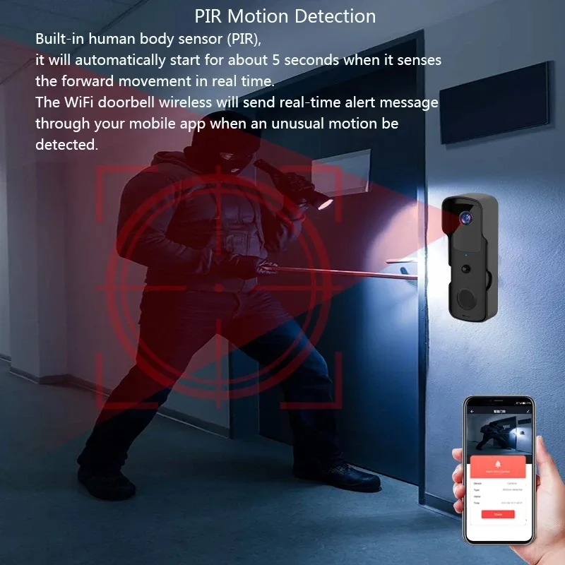 Tuya Doorbell Camera Wireless Bundle Video Doorbell WIFI HD Outdoor Phone Door Bell Camera Security Video Intercom Waterproof