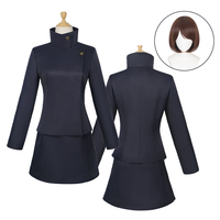 Anime Jujutsu Kaisen Ieiri Shoko Cosplay Costume High School Uniform Top Skirt Role Play Dresses Halloween Costumes for Women